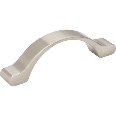 Elements 3" Center-to-Center Satin Nickel Arched Seaver Cabinet Pull 511-3SN
